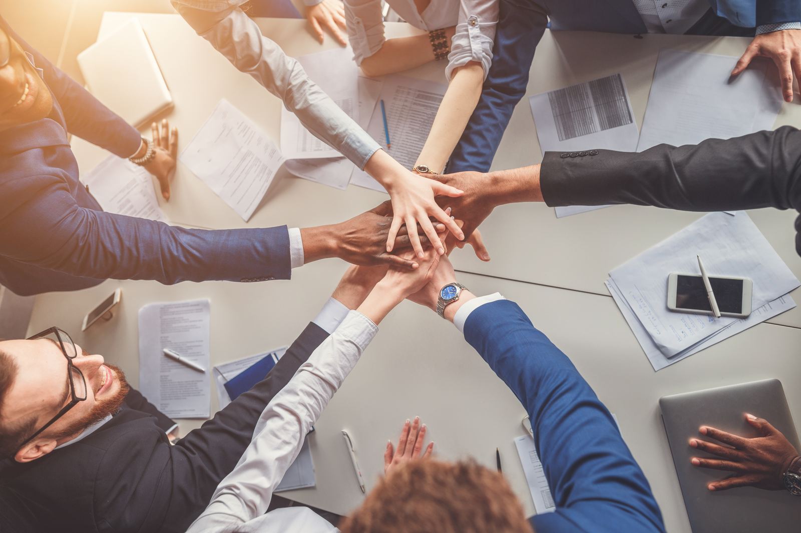 Exonex team members and client stakeholders working together